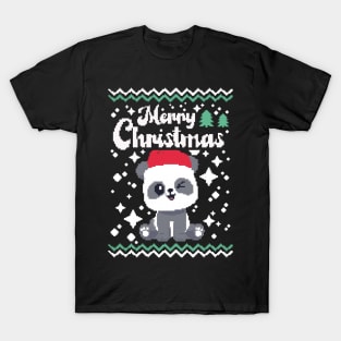 merry Christmas panda T-Shirt